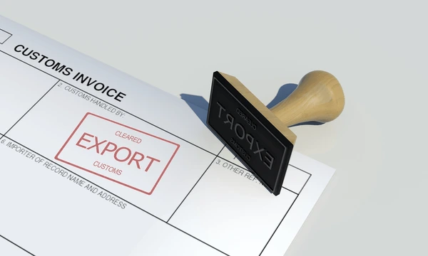 Home export cleared approval stamp customs 600nw 591087869